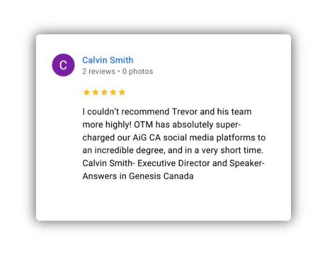 Calvin Smith five-star review