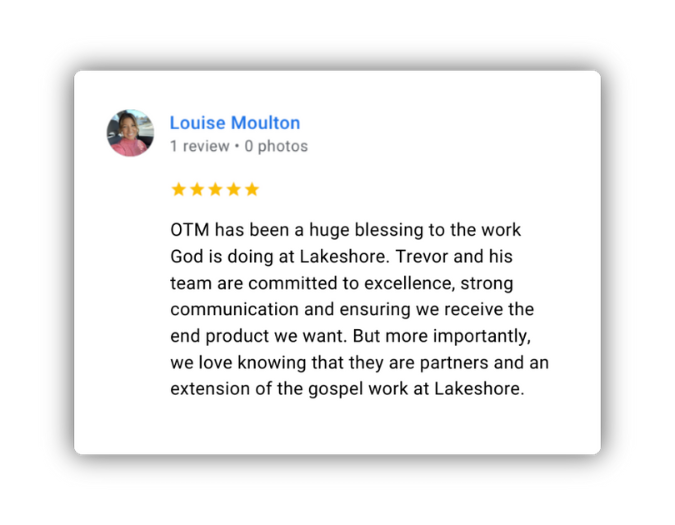 Louise Moulton five-star review