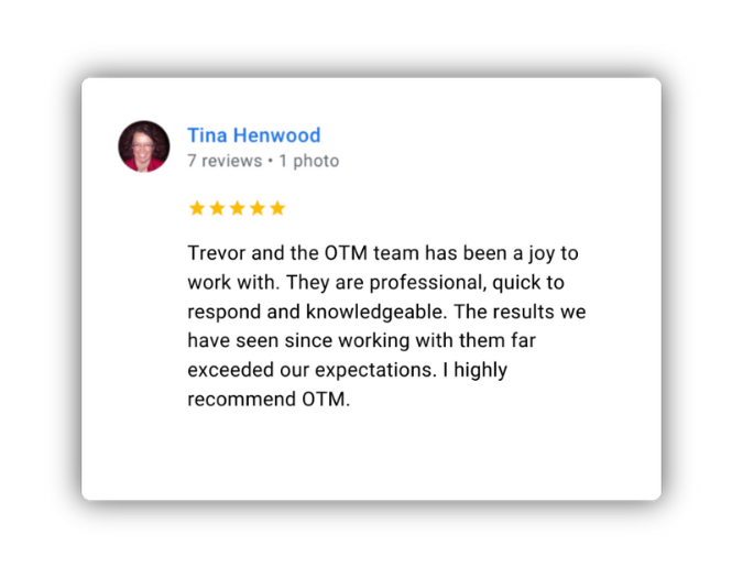 Tina Henwood five-star review