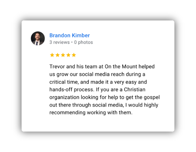 Brandon Kimber five-star review